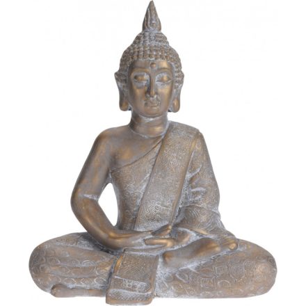 garten ülő buddha szobor 49cm