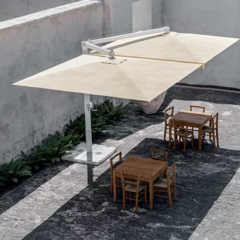   Fellini Aluminium vázas nagyméretű napernyő V verzió 3 x 8 m