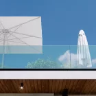 Petrarca aluminium  vázas napernyő  3 x 4
