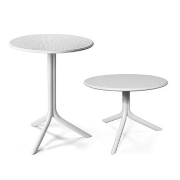Nardi Step vagy Step mini fehér kerti asztal