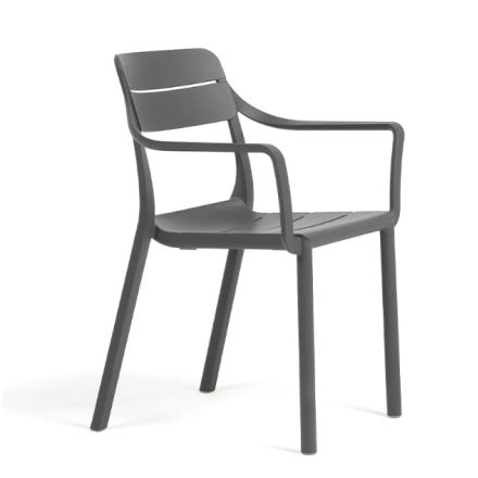 Nardi Cassia karfás szék basalto