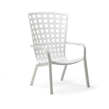 Nardi Folio kerti műanyag rakásolható szék fehér színben