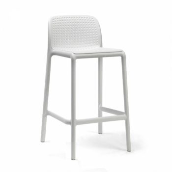 Nardi Lido mini kerti rakásolható bárszék fehér