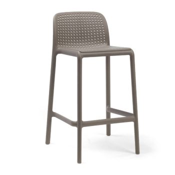 Nardi Lido mini kerti rakásolható bárszék galamb szürke