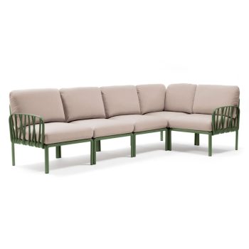 Nardi Komodo moduláris sarok kanapé agave-canvas sunbrella