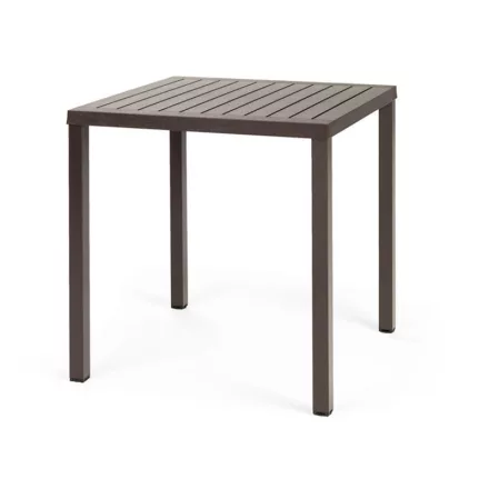 Nardi Cube 70 x 70 cm kávé barna kültéri asztal