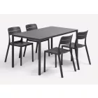 Nardi Piave 140x80 kerti asztal antracit színű