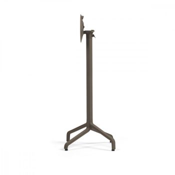   Nardi Frasca High Alumínium Kültéri Lehajtható egymásba csúsztatható bárasztalláb dohány barna