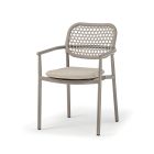 Berlin rakásolható kerti karosszék taupe