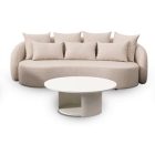 Cosy kerek alumínium asztal fehér