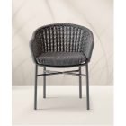 Lecce rakásolható karosszék antracit/sötétszürke