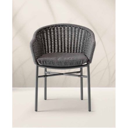 Lecce rakásolható karosszék antracit/sötétszürke