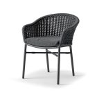 Lecce rakásolható karosszék antracit/sötétszürke