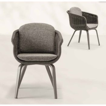 Melrose kerti karosszék antracit/sötétszürke