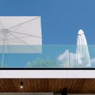 Petrarca aluminium  vázas napernyő  3.5 x 3.5 m