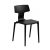 Split műanyag kerti szék fekete