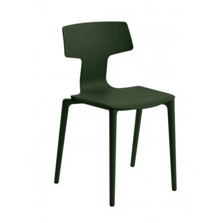 Split műanyag kerti szék sötétzöld