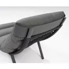 Barbados lounge garnitúra, napozóágy szett sötétszürke párnákkal