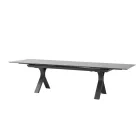 Carson bővíthető kerti étkezőasztal antracit 100x280-340cm