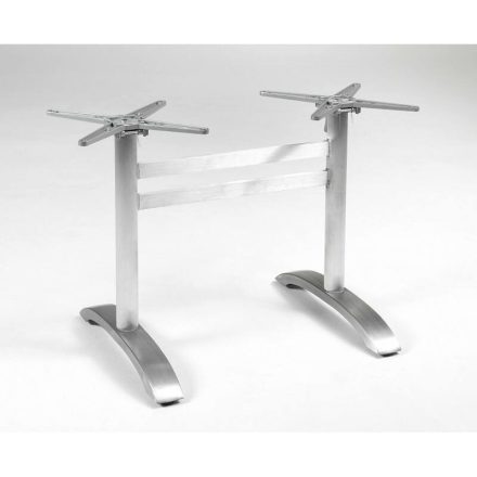 Cross-2 kültéri dupla alumínium asztalláb lehajtható