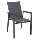 Denver Plus kerti karosszék antracit/dió