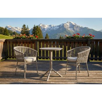 Fan alumínium asztalláb taupe