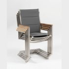 Garda szánkótalpas karosszék szürke