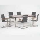 Garda szánkótalpas karosszék szürke