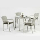 John műrattan kerti szék mosott fehér