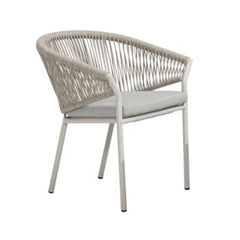 Nava rakásolható kerti szék világos