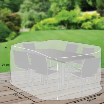 Védőhuzat téglalap étkező szetthez XL 250x150 cm