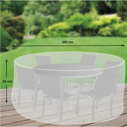 Védőhuzat kerek étkezőszetthez L 200 cm