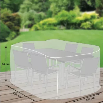 Védőhuzat téglalap étkező szetthez L 235x135 cm