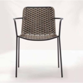 Cannes  rakásolható karosszék antracit/ taupe