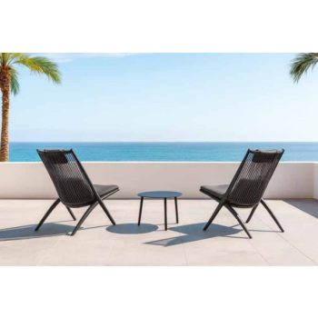 BAHZA KERTI SZÉK ANTRACIT/SZÜRKE