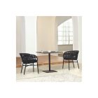 Tahiti kerti karosszék szürke/fekete