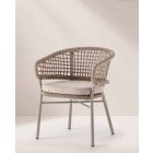 Atol kerti szék taupe/pezsgő