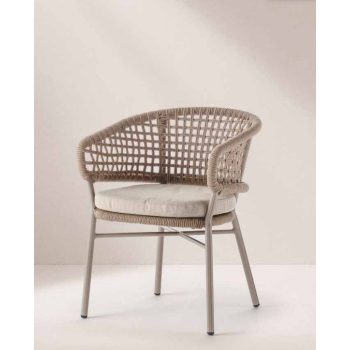 Atol kerti szék taupe/pezsgő