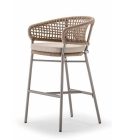 Atol kerti bárszék taupe/pezsgő