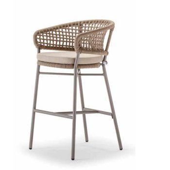 Atol kerti bárszék taupe/pezsgő