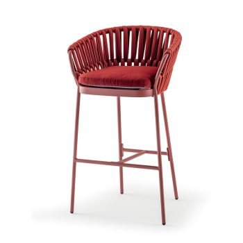 Soho kerti bárszék vörös