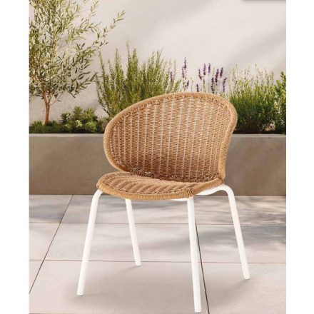 Ocean kerti szék fehér/natúr