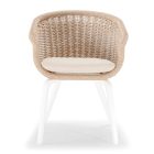 Melrose kerti karosszék fehér/natúr