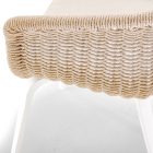 Melrose kerti karosszék fehér/natúr