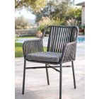 Beverly kerti karosszék antracit/sötétszürke