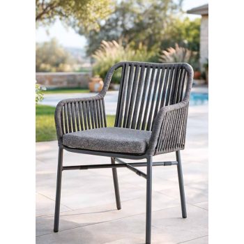 Beverly kerti karosszék antracit/sötétszürke