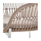 Elba kerti karosszék fehér/natúr