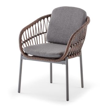 Elba kerti karosszék antracit/barna