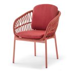 Elba kerti karosszék piros