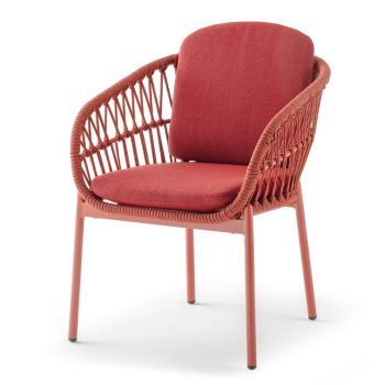 Elba kerti karosszék piros